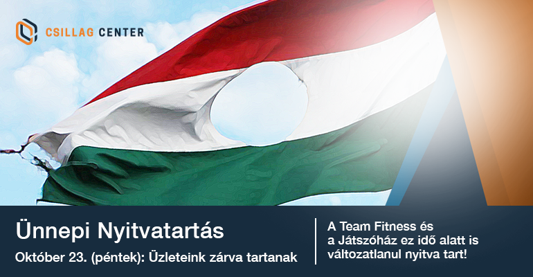 Október 23-ai nyitvatartás