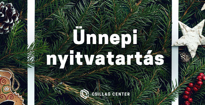 Ünnepi nyitvatartási idő